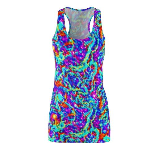 Laser Garden on a Racerback Dress