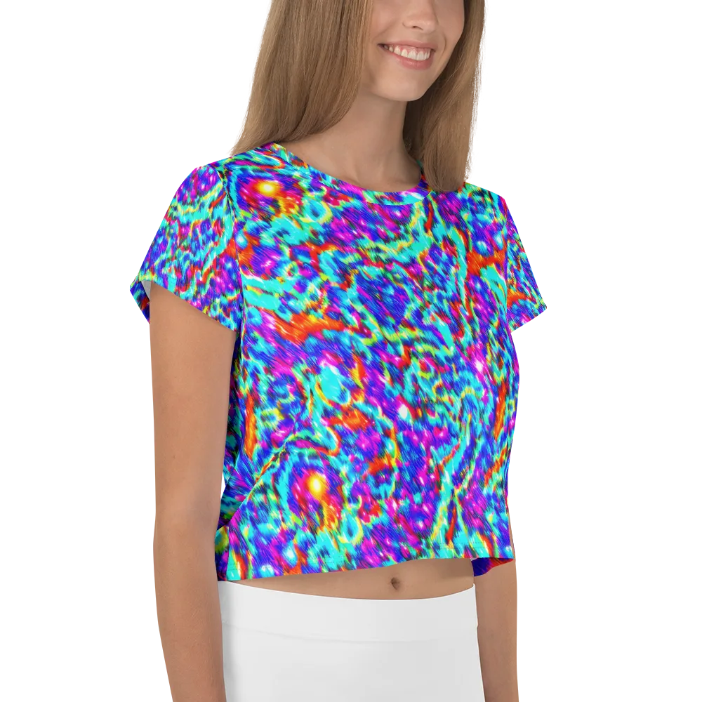 Laser Garden on Crop Tee — Right