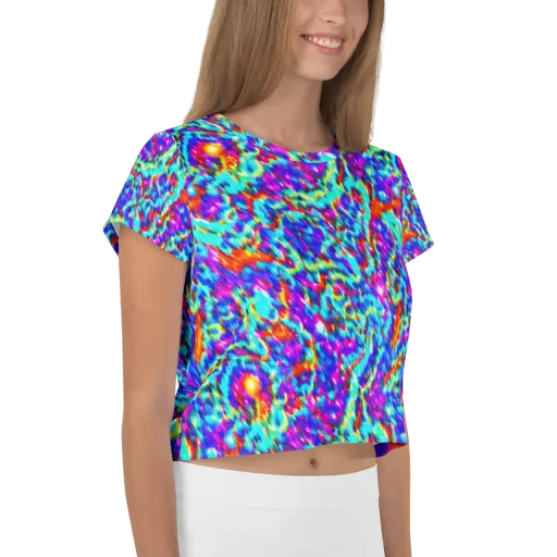 Laser Garden on a Crop Tee