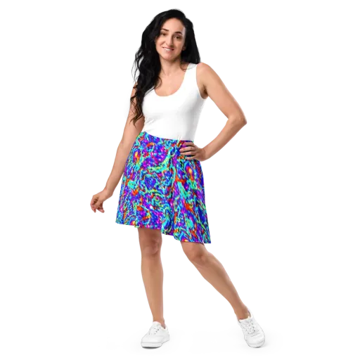 Laser Garden on a Skater Skirt