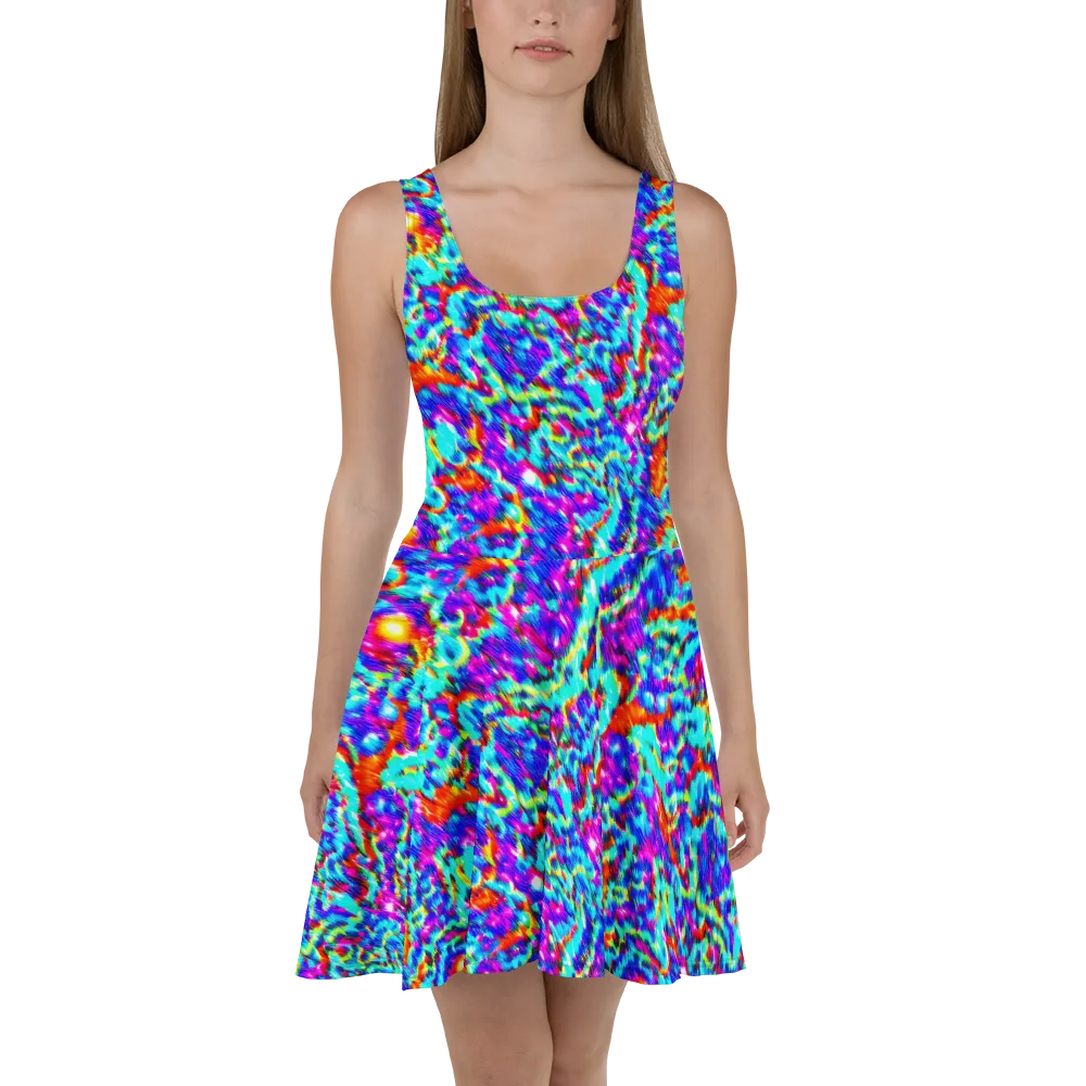 Laser Garden on Skater Dress — Front