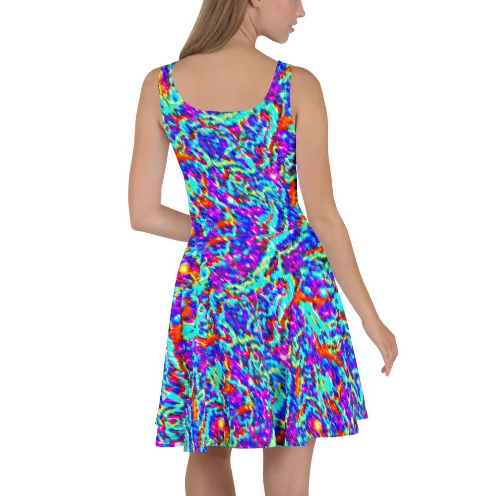 Laser Garden on Skater Dress — Back