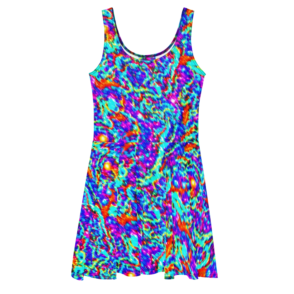 Laser Garden on Skater Dress — Front