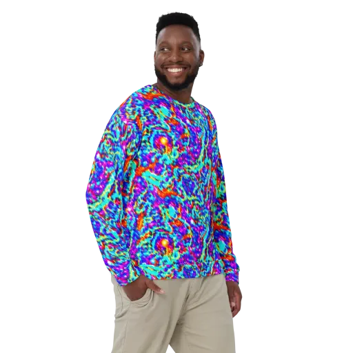 Laser Garden on a Sweatshirt