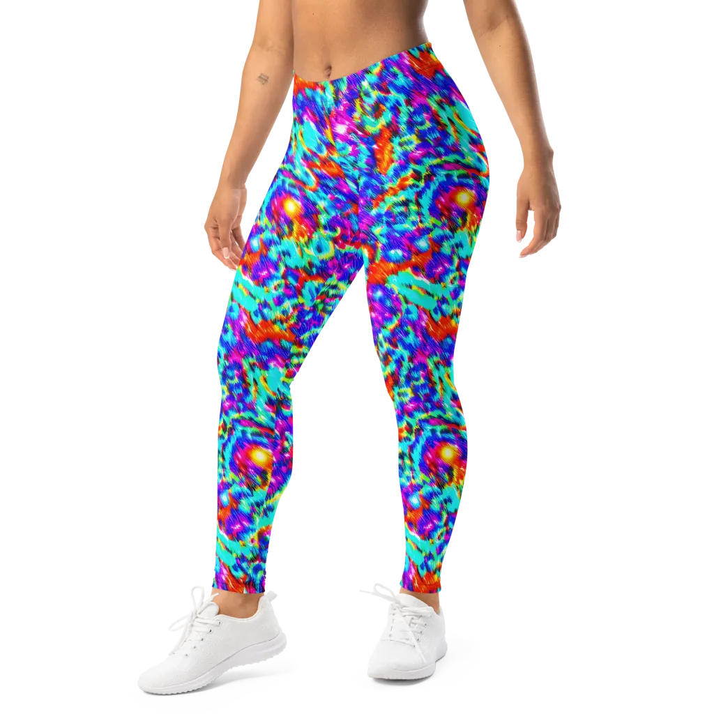 Laser Garden on Leggings — Left Front