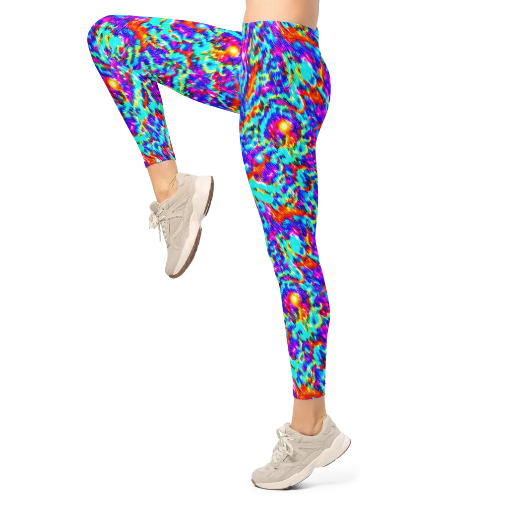 Laser Garden on Leggings — Left