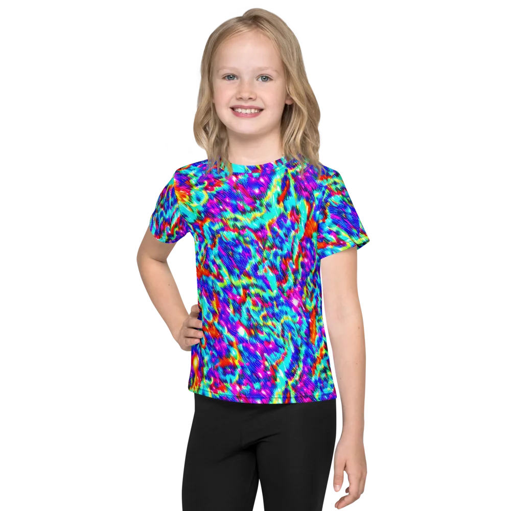 Laser Garden on Kids Crew Neck T-Shirt — Front