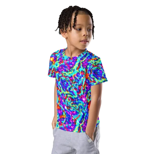 Laser Garden on a Kids Crew Neck T-Shirt