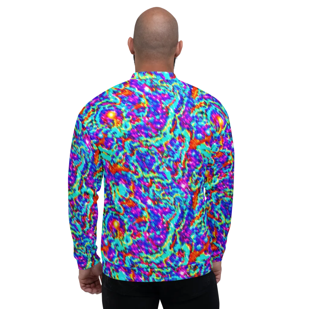 Laser Garden on Bomber Jacket — Back