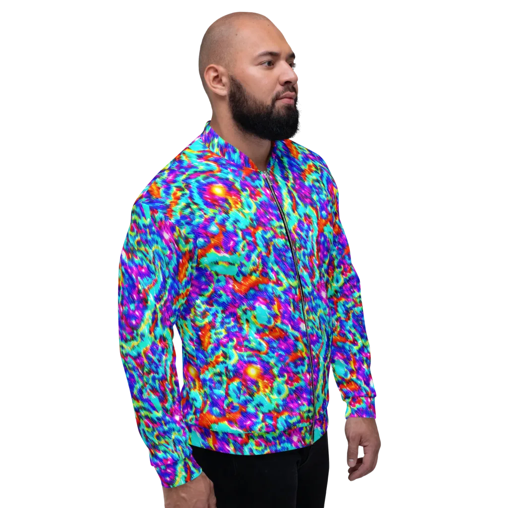 Laser Garden on Bomber Jacket — Right