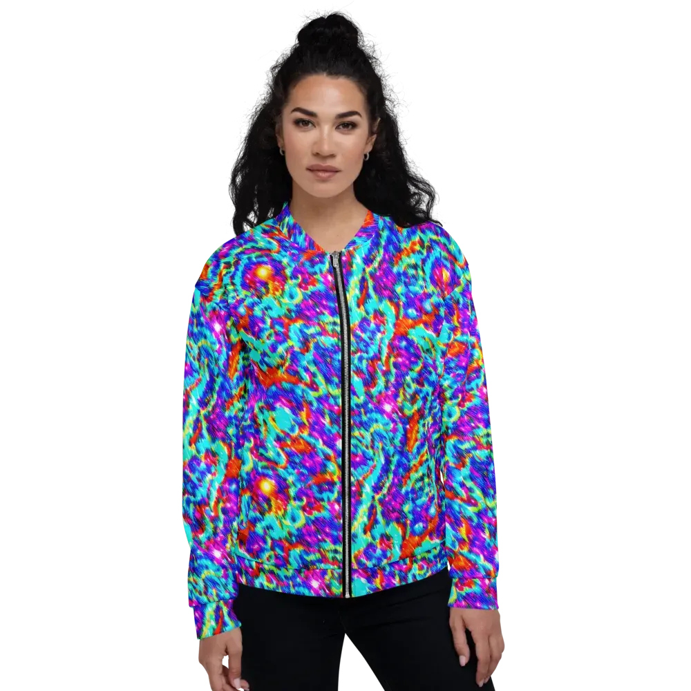 Laser Garden on Bomber Jacket — Front