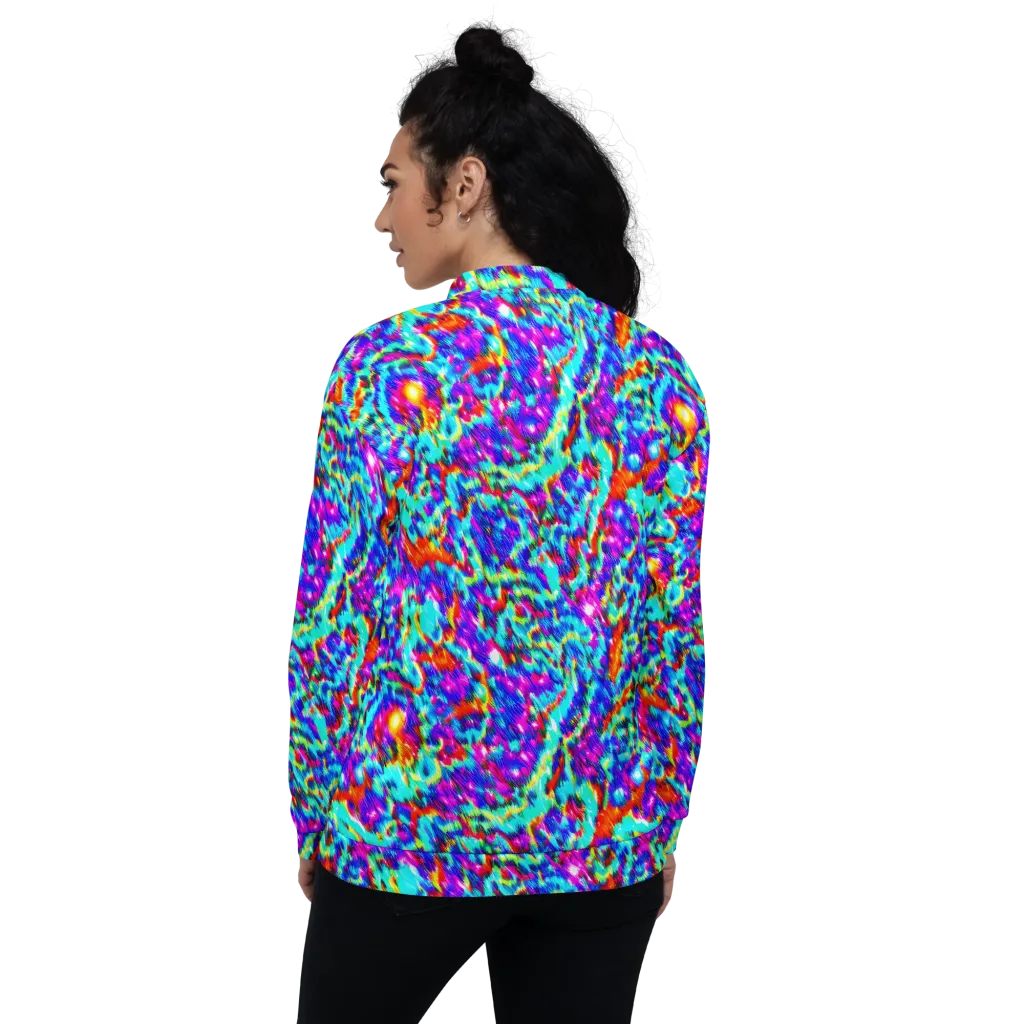 Laser Garden on Bomber Jacket — Back