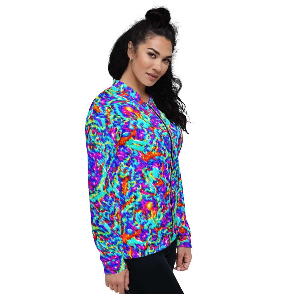Laser Garden on Bomber Jacket — Right