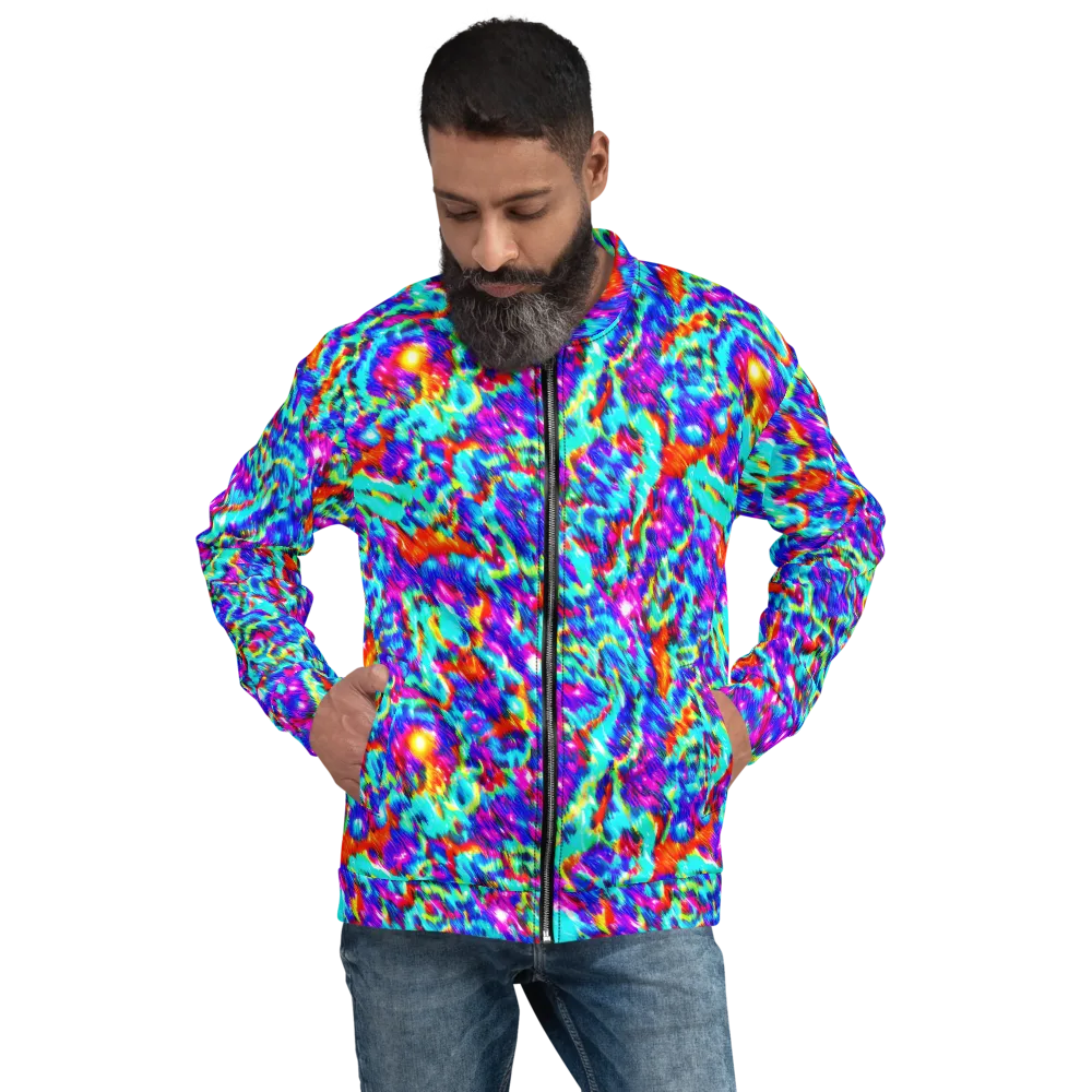 Laser Garden on Bomber Jacket — Front