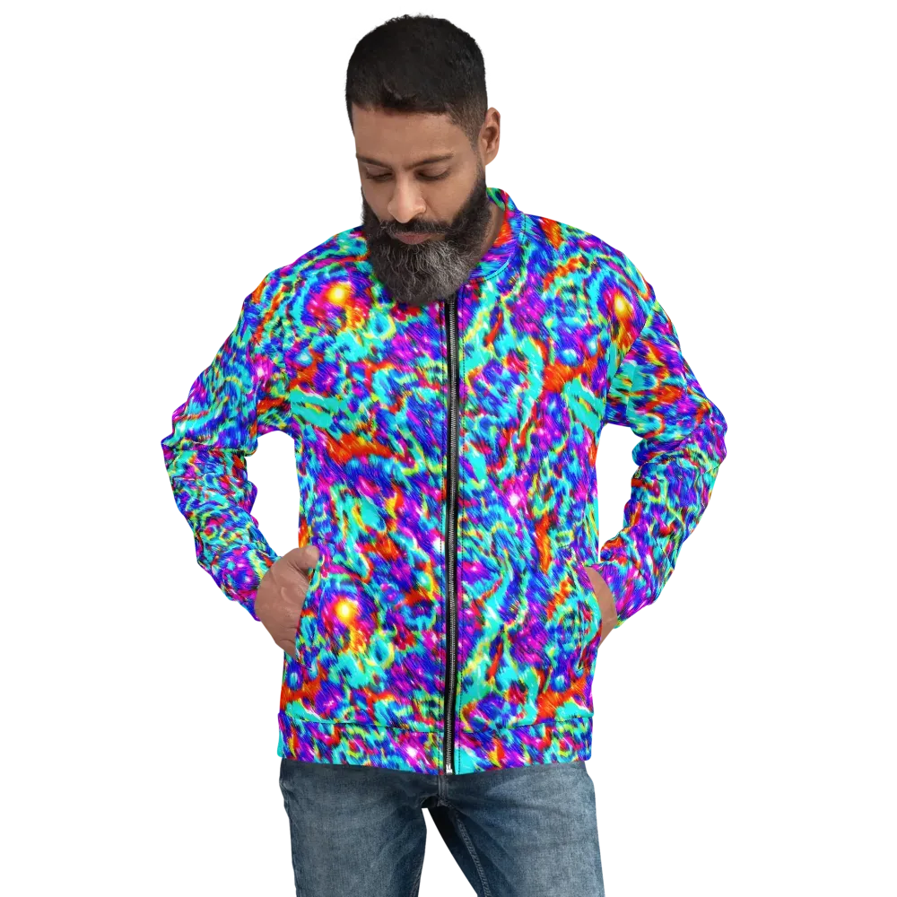 Laser Garden on Bomber Jacket — Front