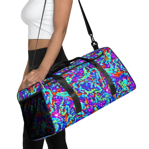 Laser Garden on a Duffle Bag