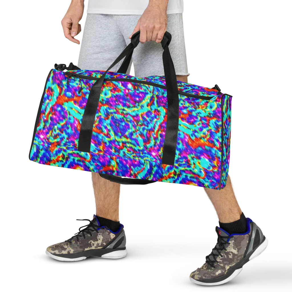 Laser Garden on Duffle Bag — Front