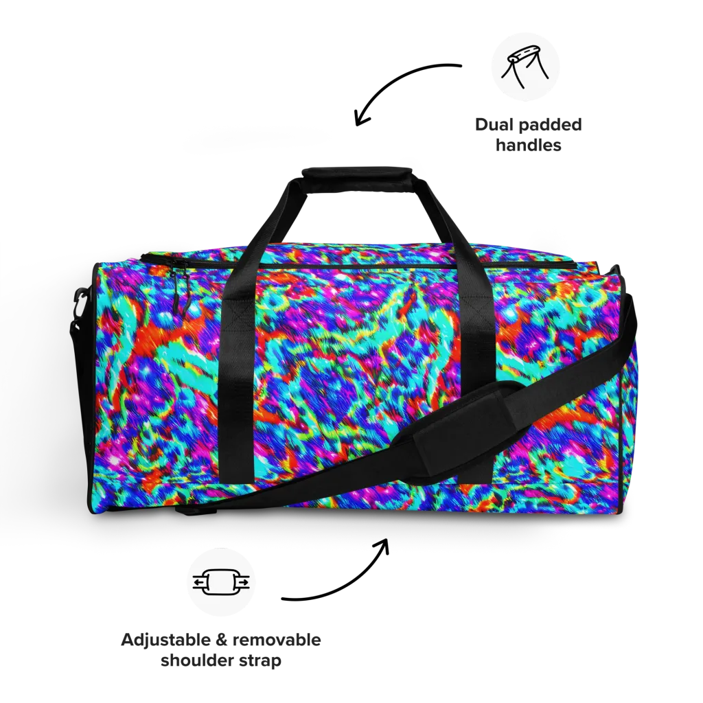 Laser Garden on Duffle Bag — Front