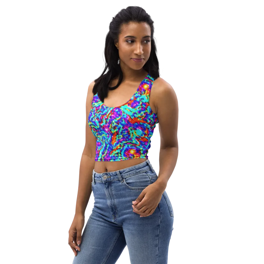 Laser Garden on Crop Top — Left Front