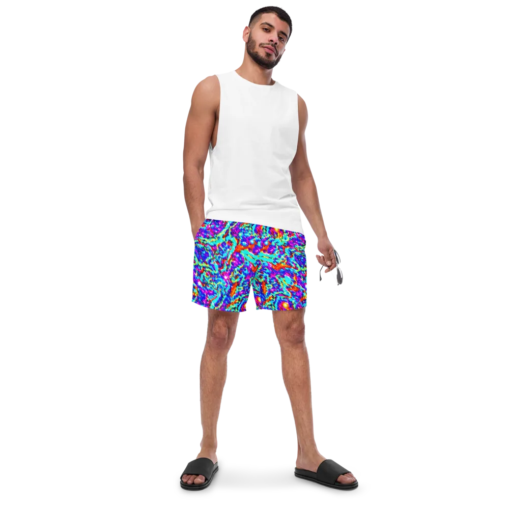 Laser Garden on Swim Trunks — Front