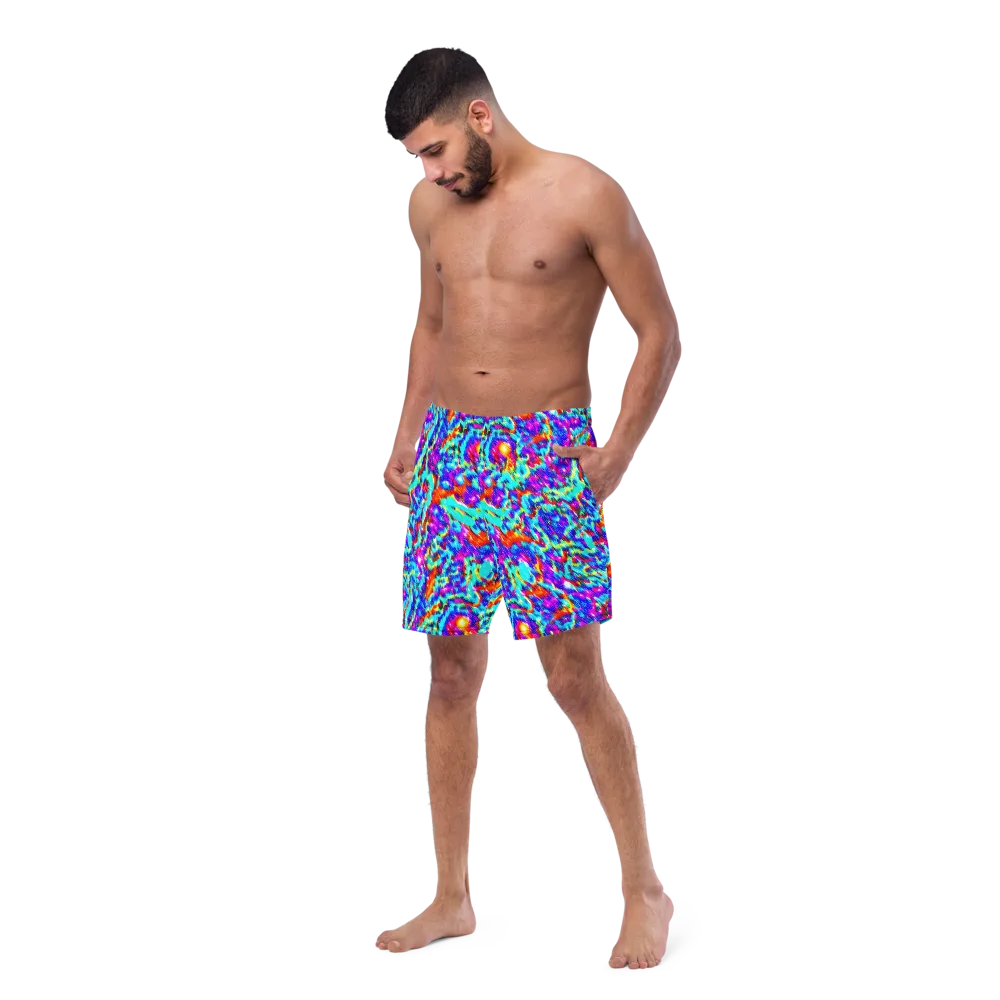 Laser Garden on Swim Trunks — Left Front