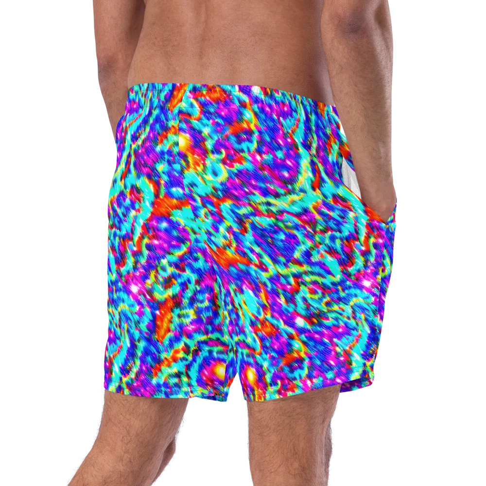 Laser Garden on Swim Trunks — Right Back