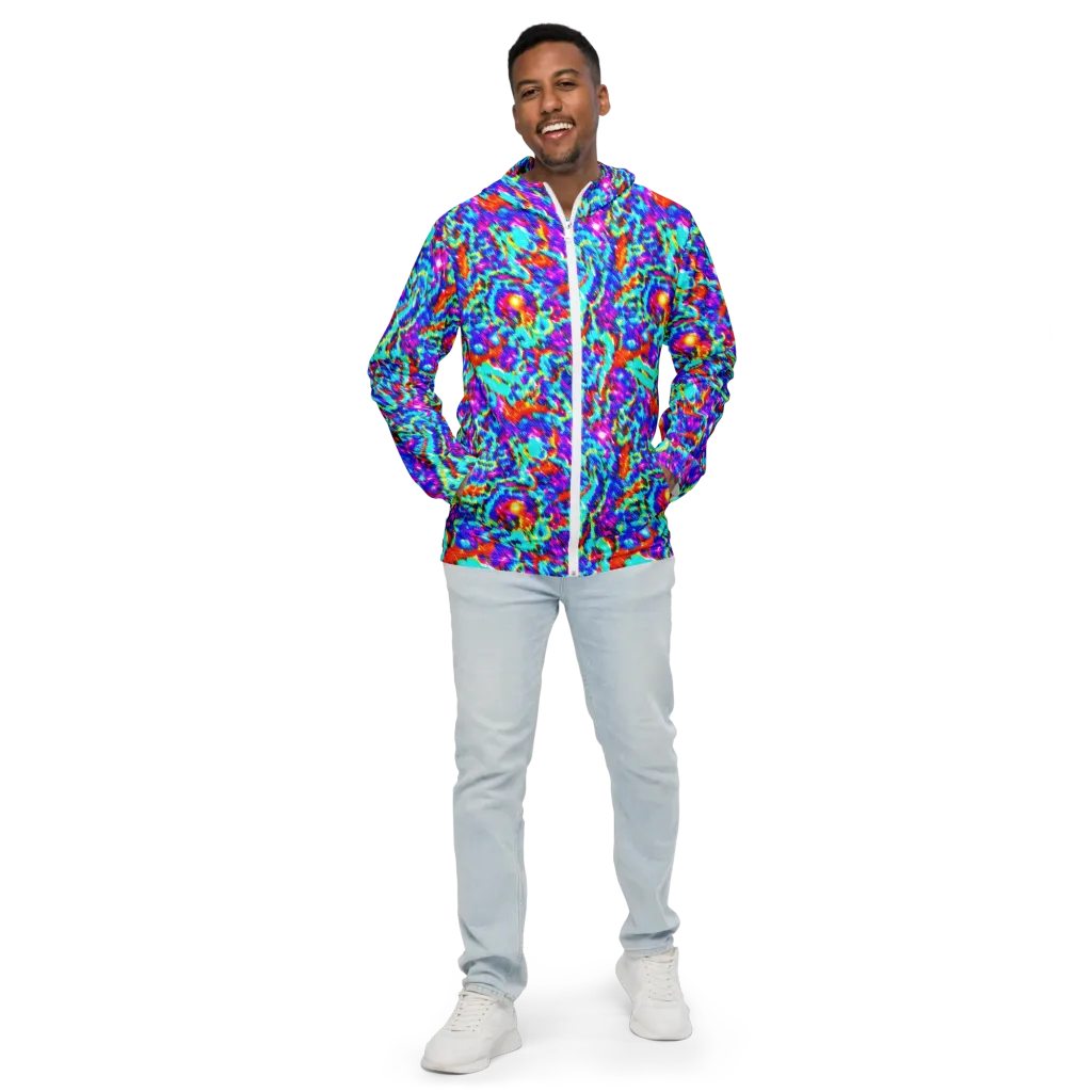 Laser Garden on Men's Windbreaker — Front