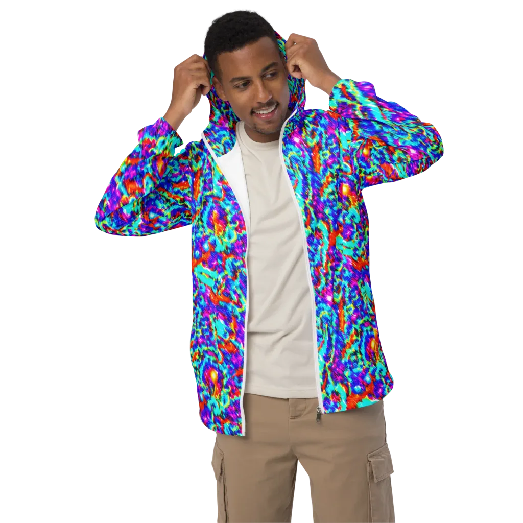 Laser Garden on Men's Windbreaker — Front