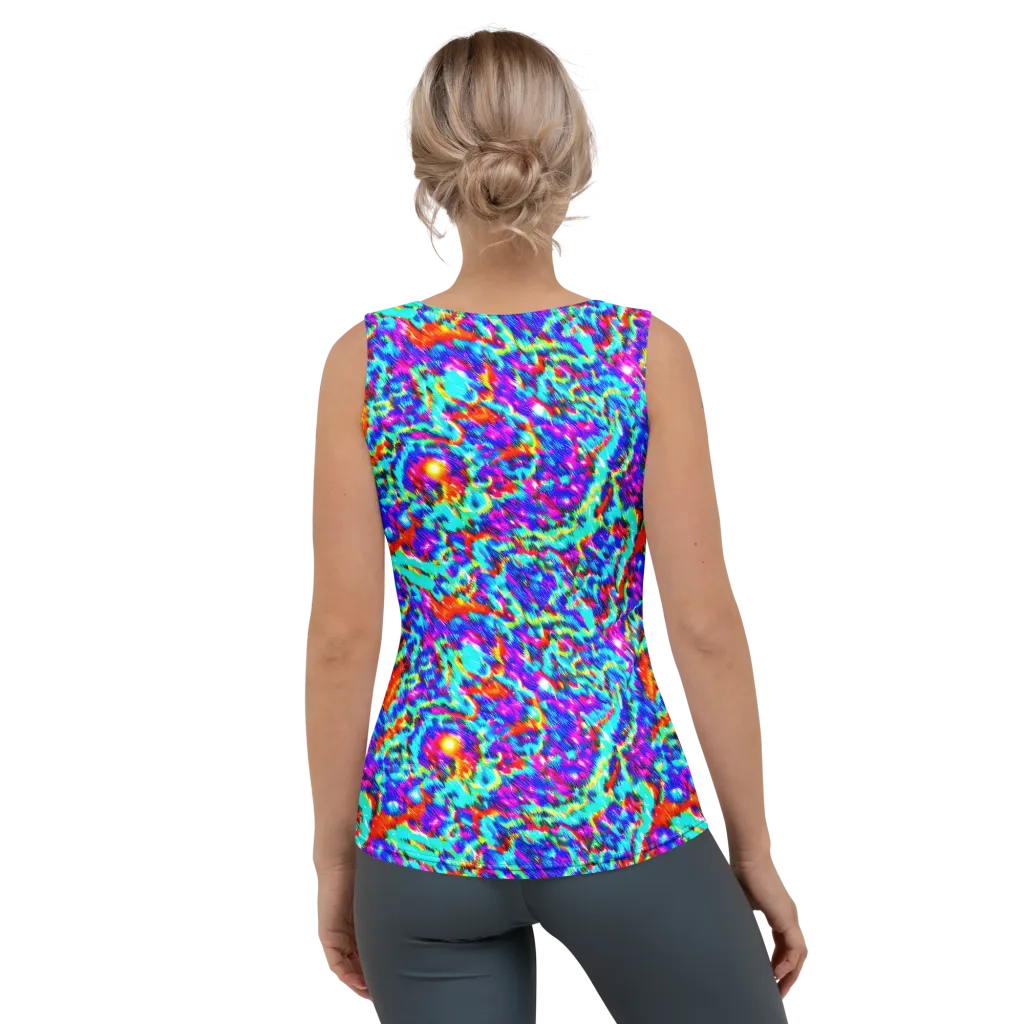 Laser Garden on Women's Tank Top — Back