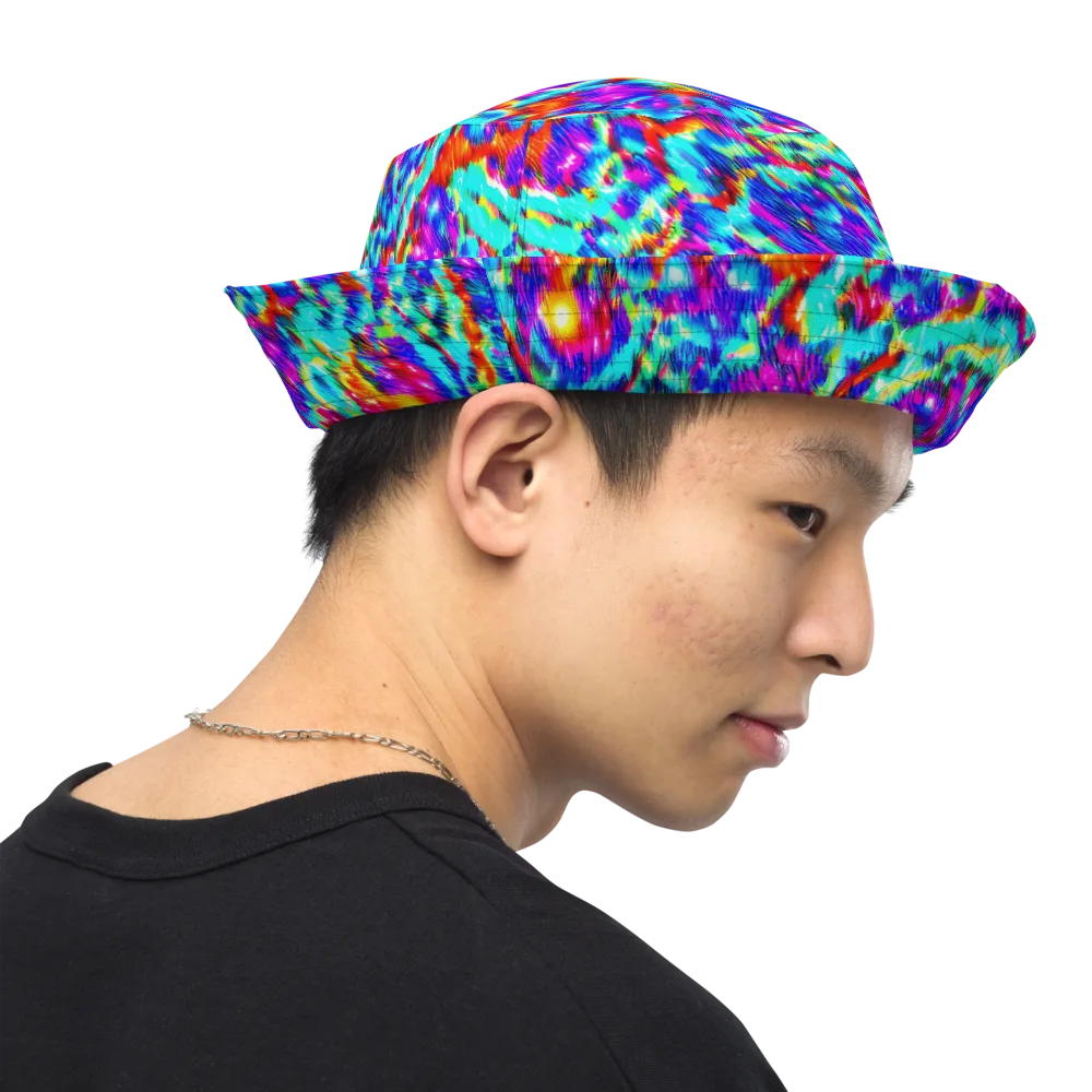 Laser Garden on Reversible Bucket Hat — Right Outside