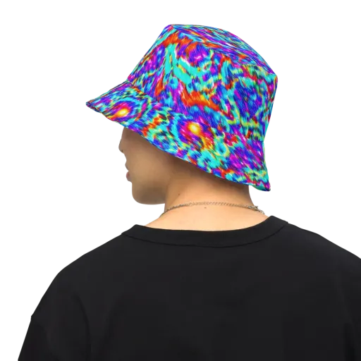Laser Garden on a Reversible Bucket Hat