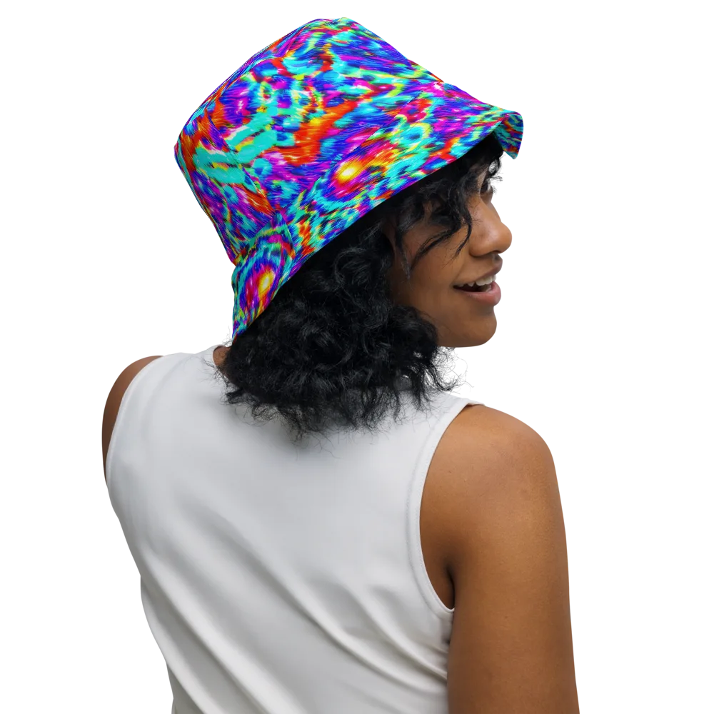 Laser Garden on Reversible Bucket Hat — Right Outside