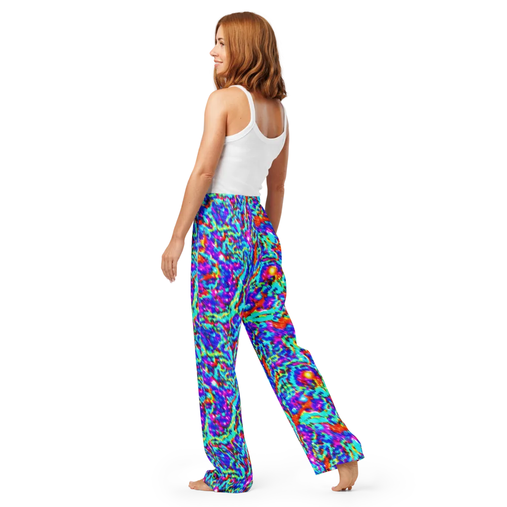 Laser Garden on Women's Pajama Pants — Back