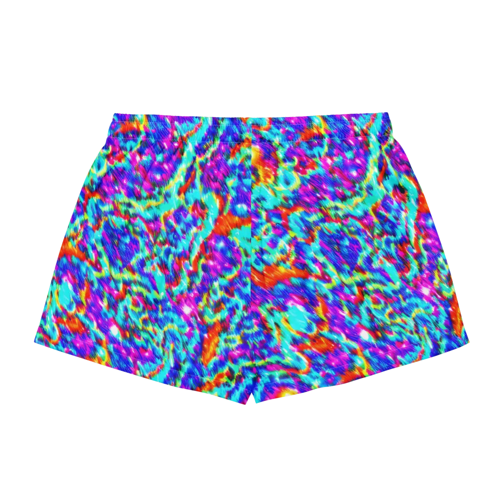 Laser Garden on Women's Pajama Shorts — Back
