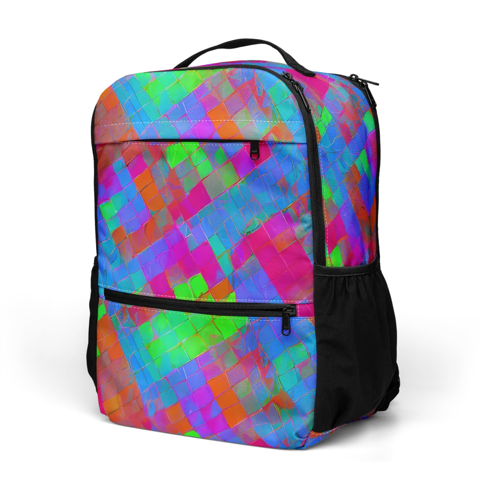 Chromatic Tapestry on Utility Backpack — Left Front