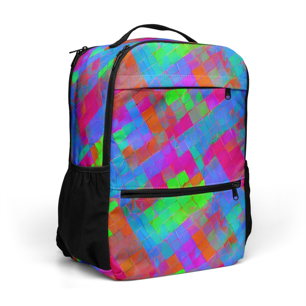Chromatic Tapestry on Utility Backpack — Right Front