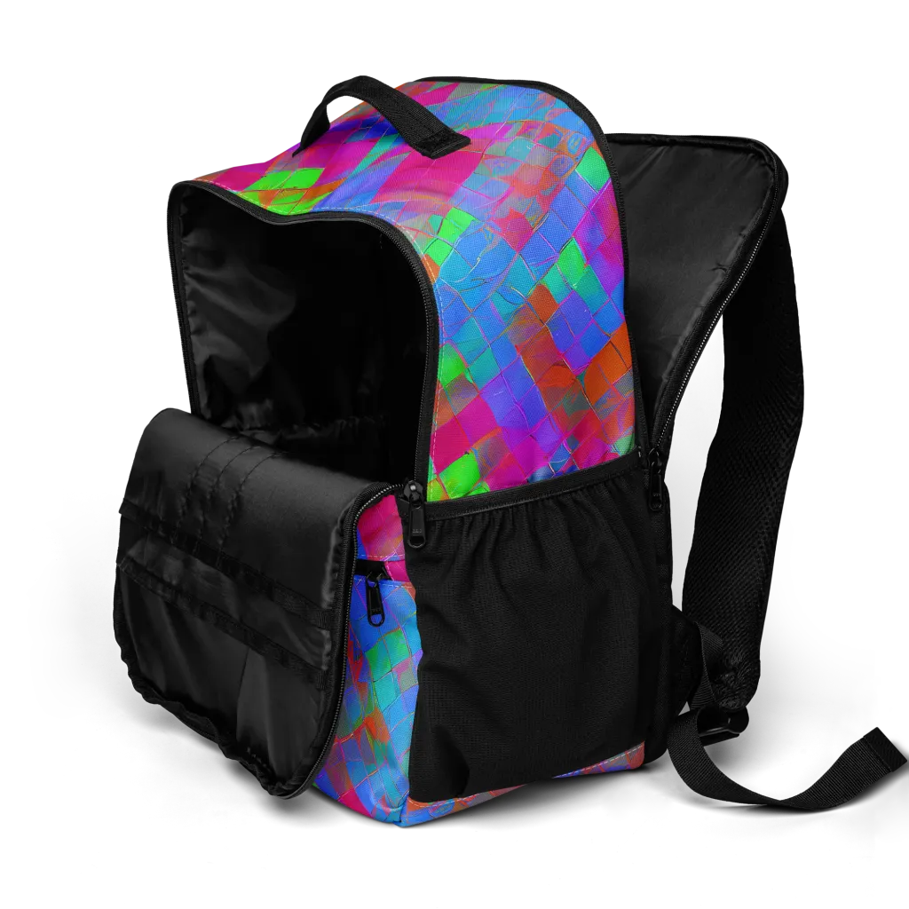 Chromatic Tapestry on Utility Backpack — Product details 2