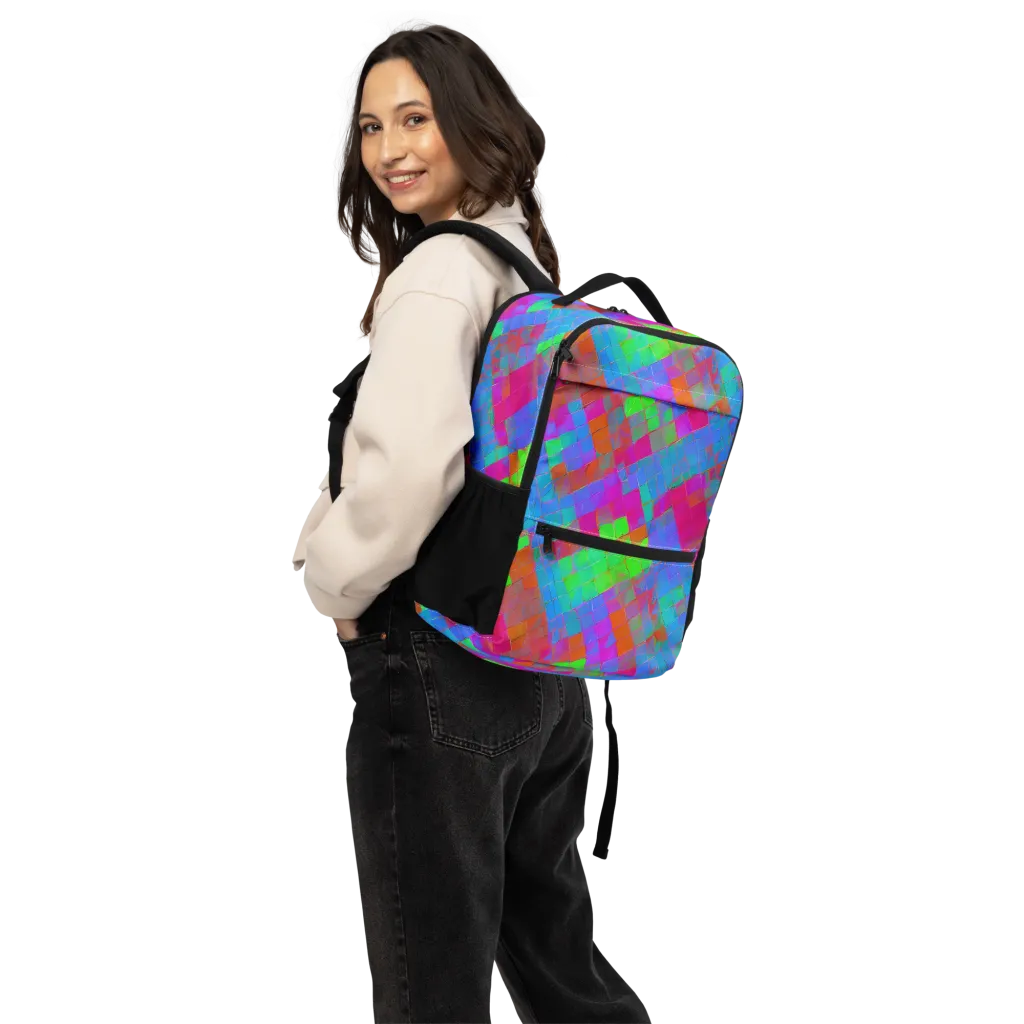 Chromatic Tapestry on Utility Backpack — Back