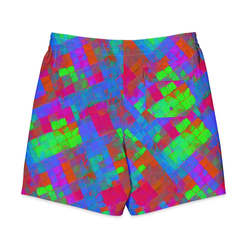 Chromatic Tapestry on Men's Board Shorts — Back