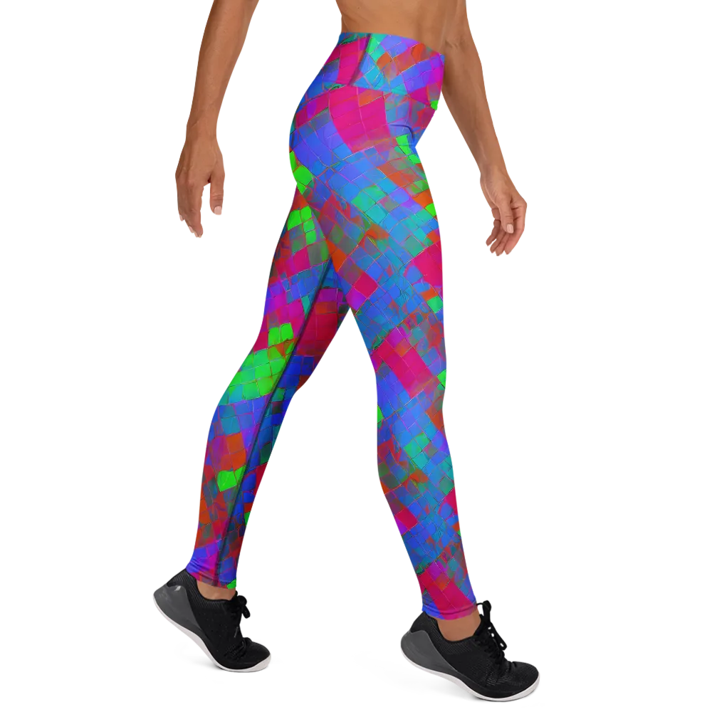 Chromatic Tapestry on Yoga Leggings — Right