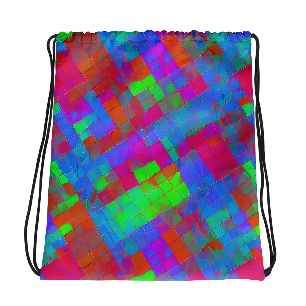 Chromatic Tapestry on Drawstring Bag — Photo