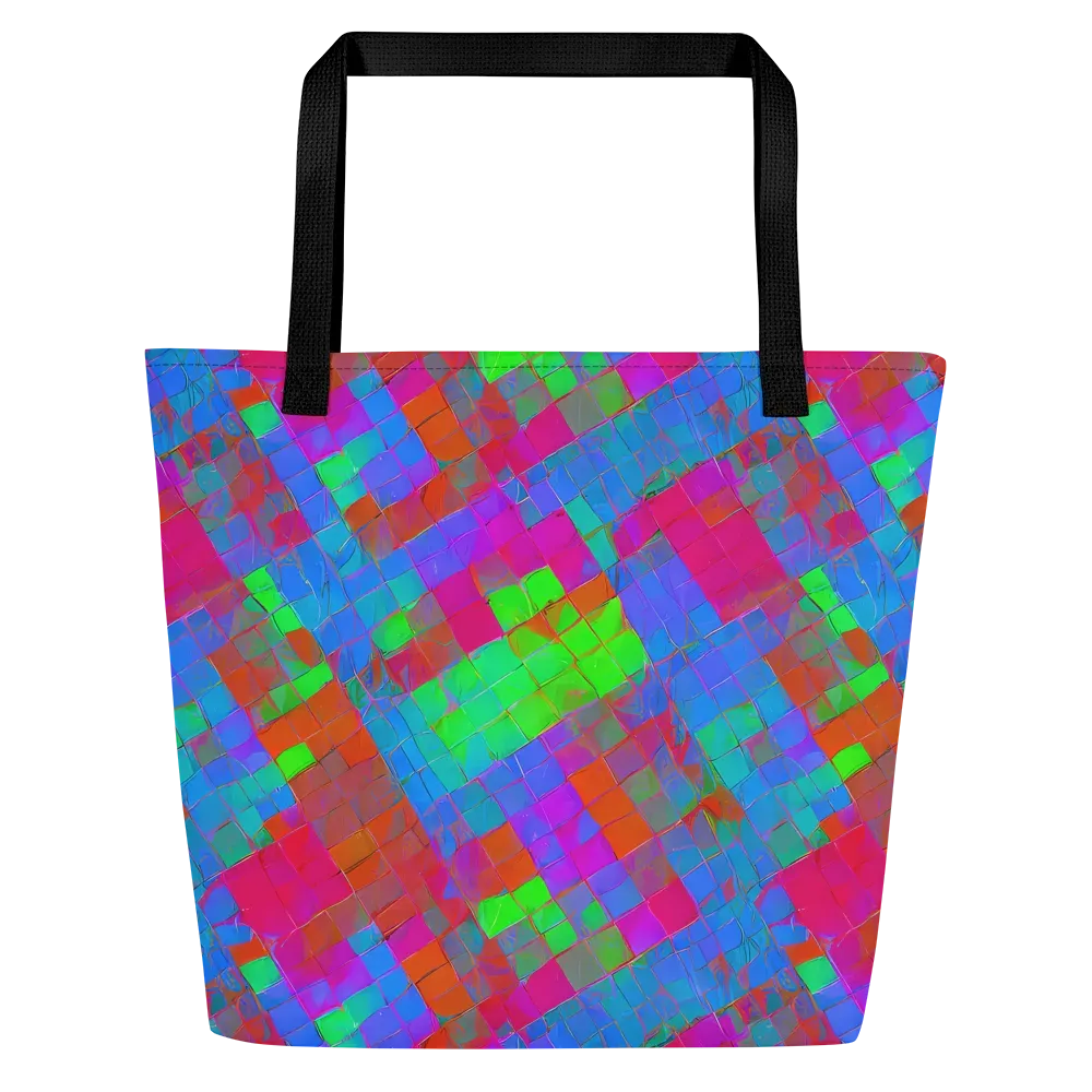 Chromatic Tapestry on Large Tote Bag W/ Pocket — Front
