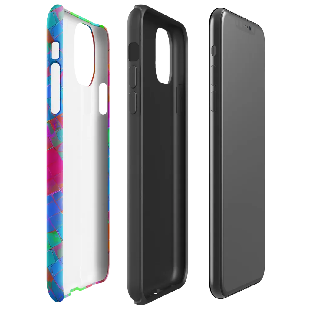Chromatic Tapestry on Tough Case for iPhone® — Right