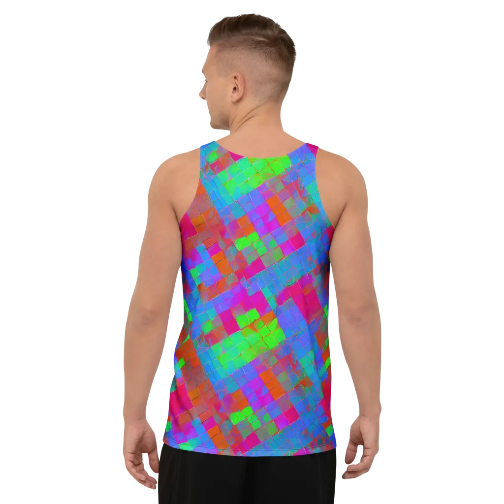 Chromatic Tapestry on Men's Tank Top — Back