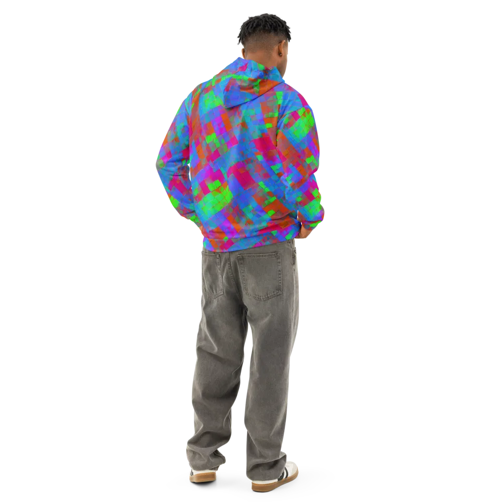 Chromatic Tapestry on Cotton Hoodie — Back