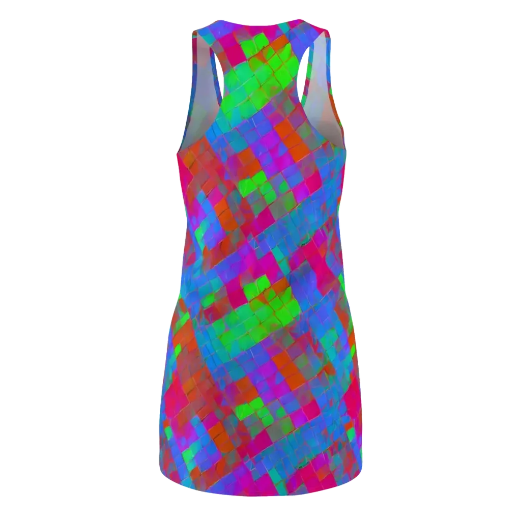 Chromatic Tapestry on Racerback Dress — Back