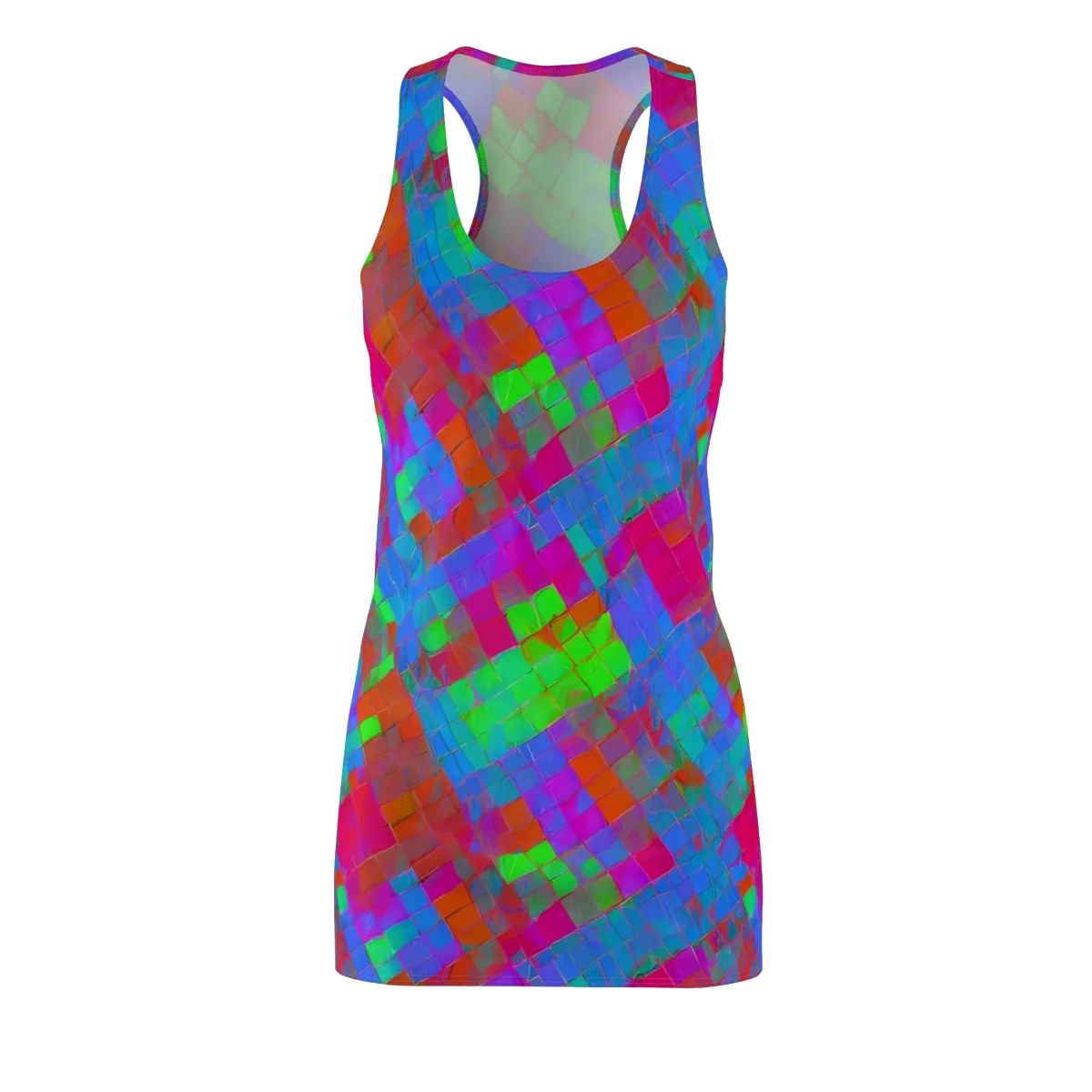 Chromatic Tapestry on Racerback Dress — Front