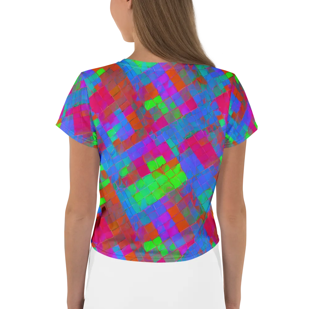 Chromatic Tapestry on Crop Tee — Back