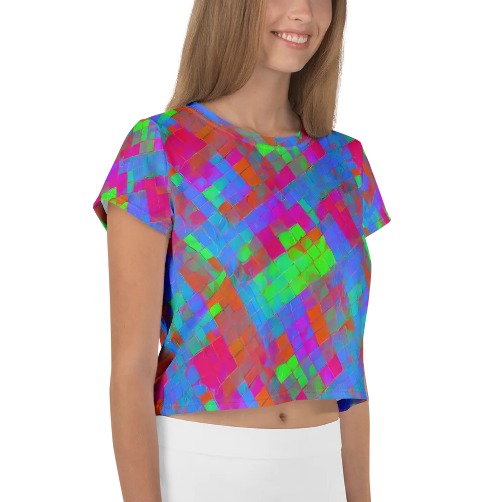 Chromatic Tapestry on Crop Tee — Right