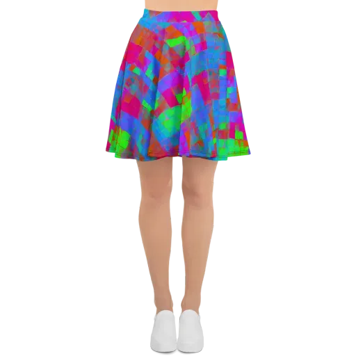 Chromatic Tapestry on a Skater Skirt